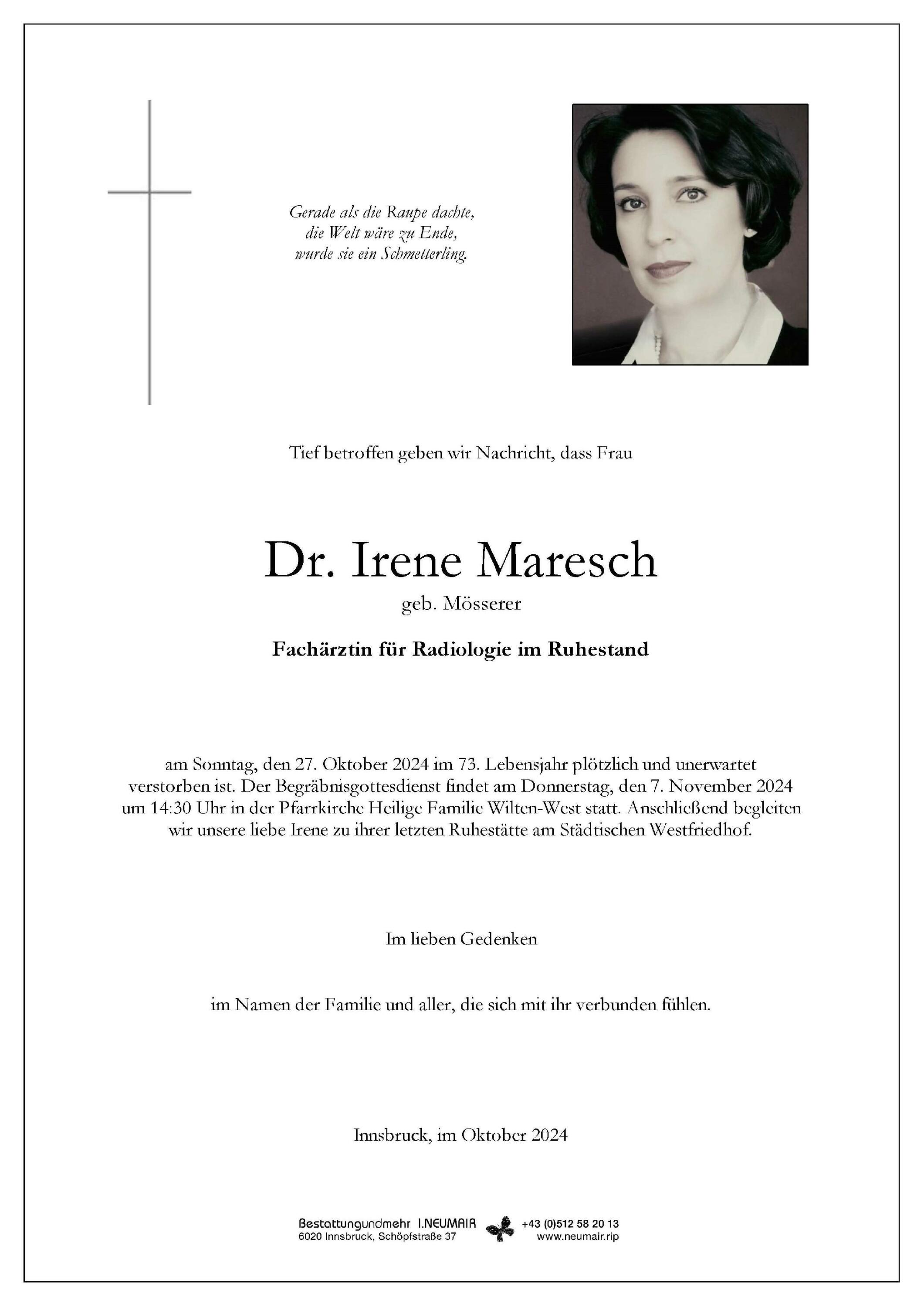 Dr. Irene Maresch